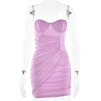 Women's Fashion Off-neck Tube Top Dress