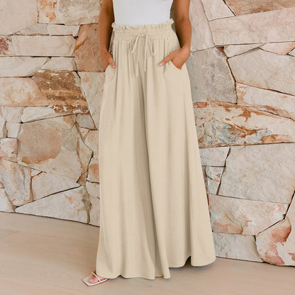 Loose Summer Wide Female Draped Casual Pants