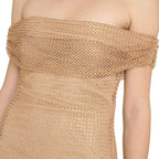 Off-shoulder See-through Sequins Sexy Dress