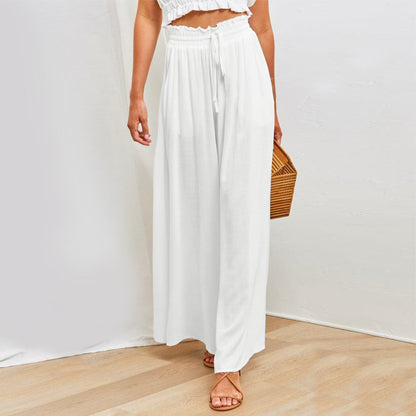 Loose Summer Wide Female Draped Casual Pants