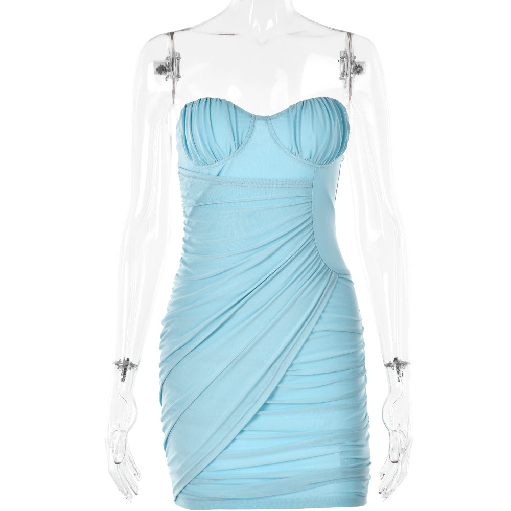 Women's Fashion Off-neck Tube Top Dress