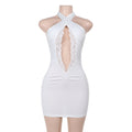 Women's Lace Lace Lace Hanging Neck And Buttocks Short Skirt