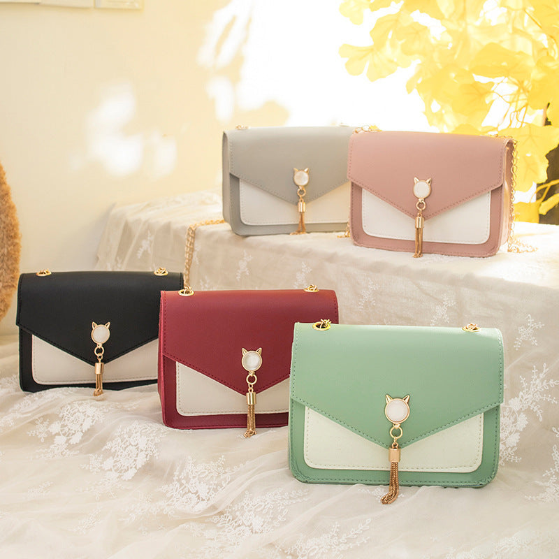 Small Crossbody Bags For Women Cat Lock Chain Messenger Bags