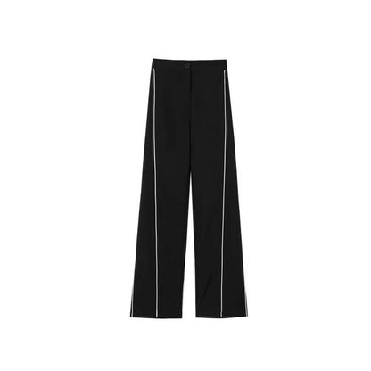 Women's Fashion Loose High Waist Straight Casual Sports Pants