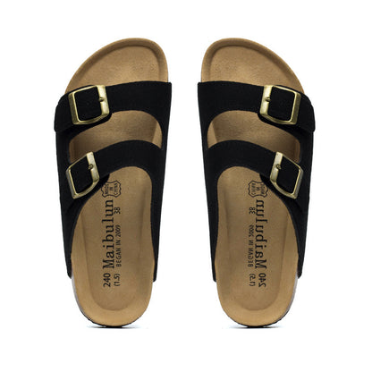 Flat Anti-slip Cork Slippers