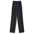 High-grade Suit Drooping Wide-leg Pants Loose Draggle-tail Trousers