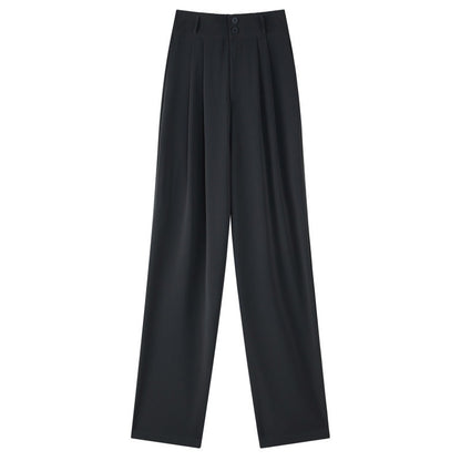 High-grade Suit Drooping Wide-leg Pants Loose Draggle-tail Trousers