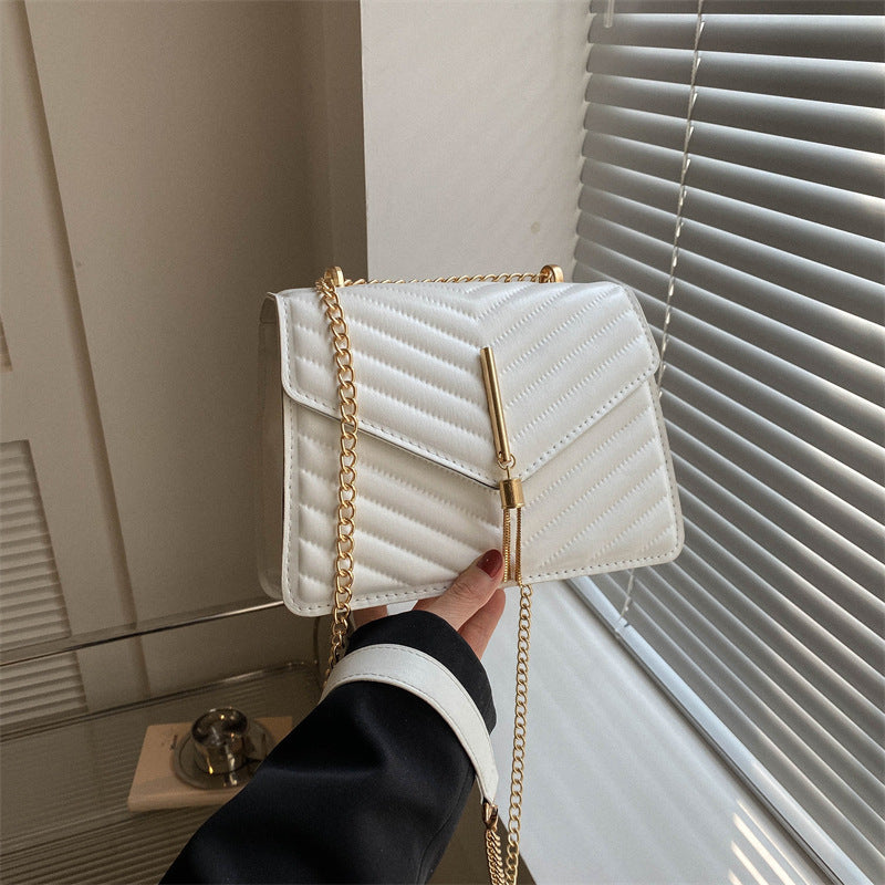 Chain Tassel Shoulder Crossbody Bags Women Fashion Small Square Bag