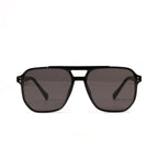 Square Double Beam Fashion Black Sunglasses For Women