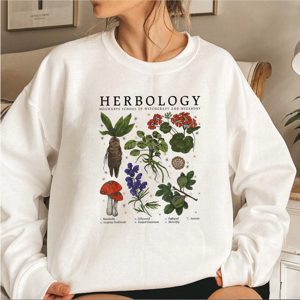 Women's Fashion Sweater Long-sleeved Printed Top