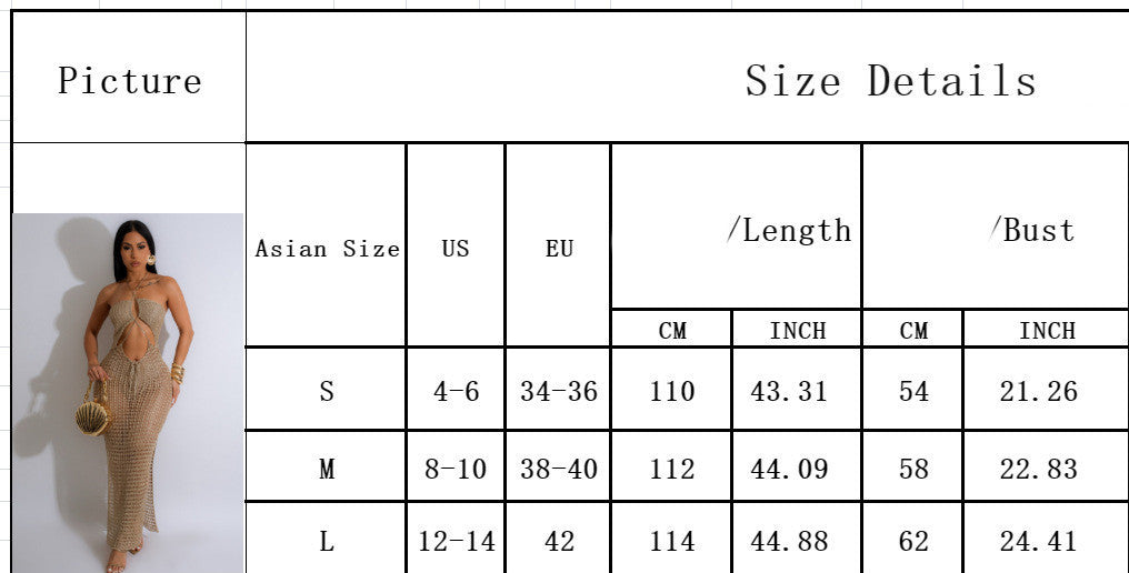 Fashion Personality Sleeveless Knitted Dress Women