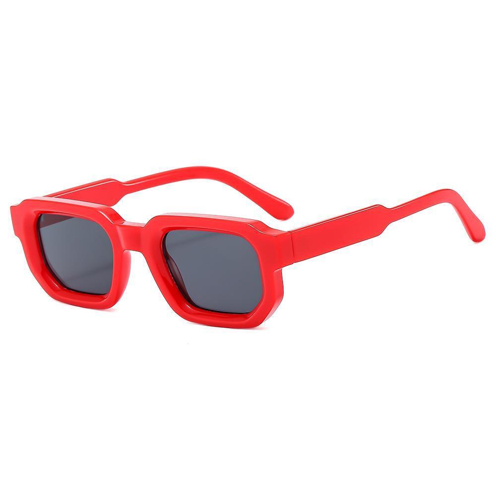 Retro Square Thick Small Frame Fashion Sunglasses For Women