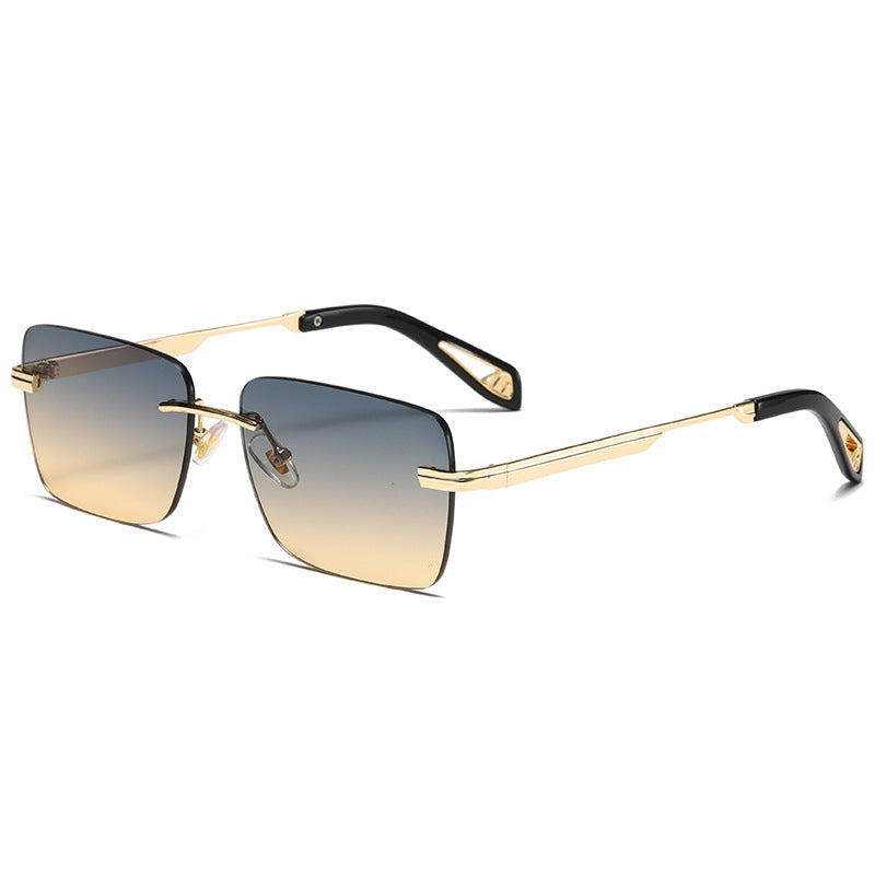 Frameless Square Sunglasses Retro