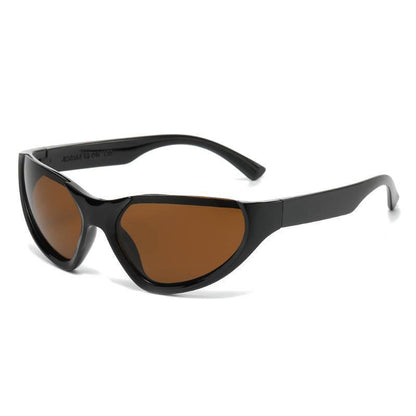 Riding Cat's Eye Half Frame Colorful Sunglasses