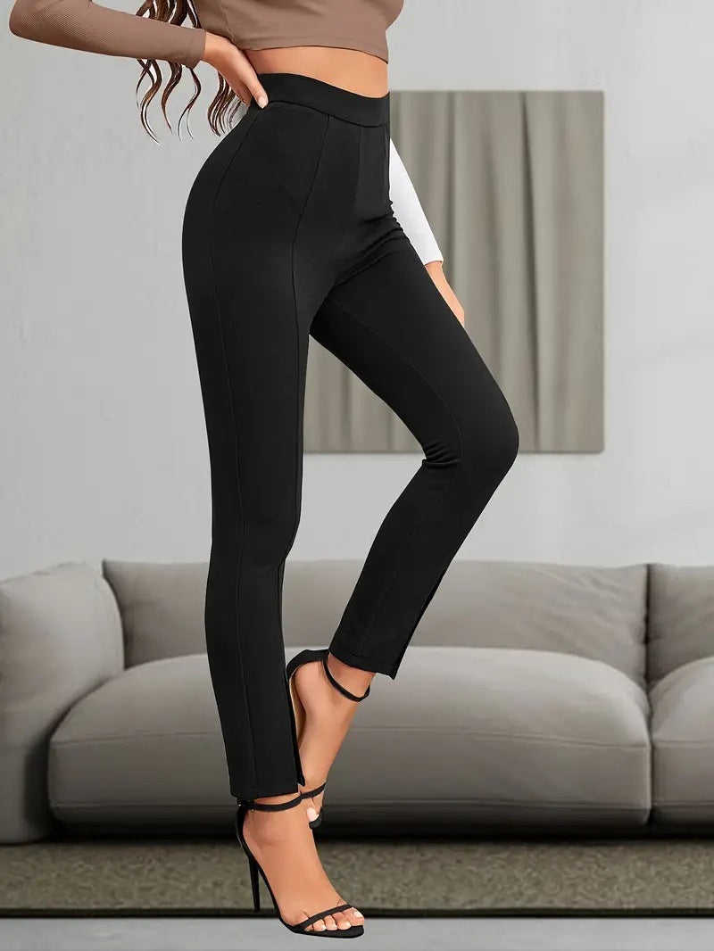 High Waist Casual Sports Split High Slim Fit Comfortable Breathable Hip Lifting Yoga Leggings