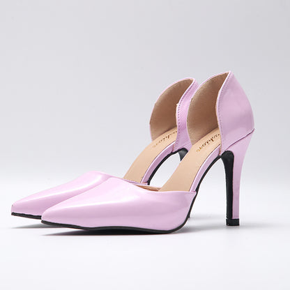 Pu Leather Summer Pumps For Women High Heeled Sandals