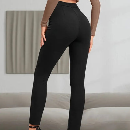 High Waist Casual Sports Split High Slim Fit Comfortable Breathable Hip Lifting Yoga Leggings