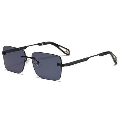 Frameless Square Sunglasses Retro