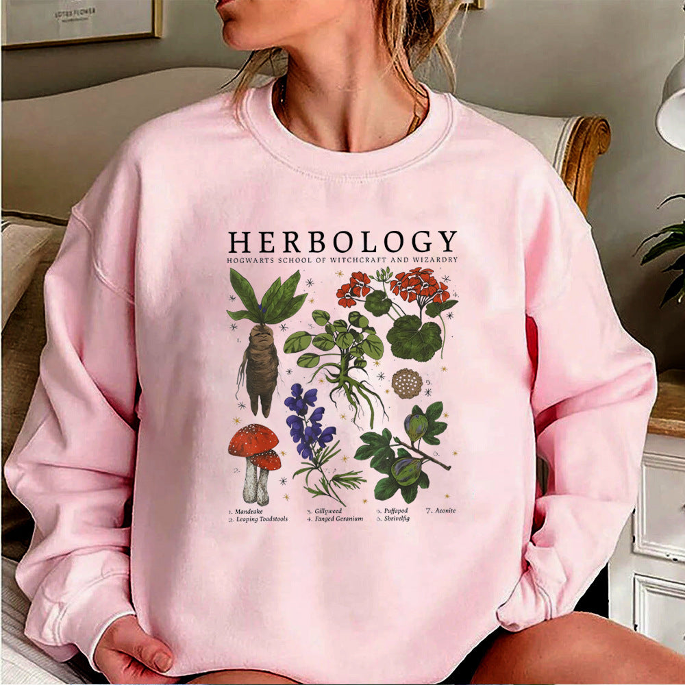 Women's Fashion Sweater Long-sleeved Printed Top