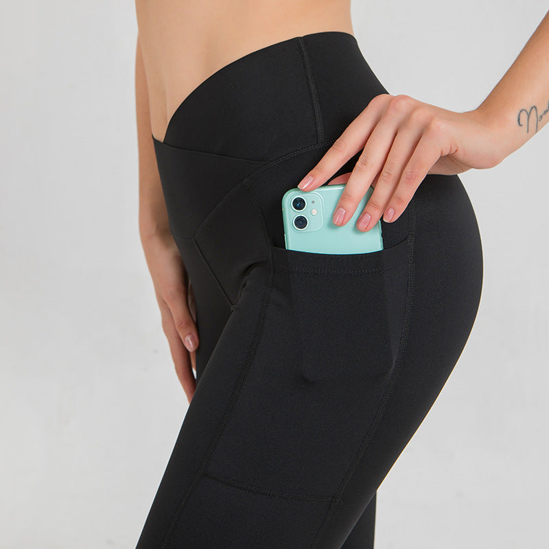 V Waist Tight Yoga Pants Women Compound