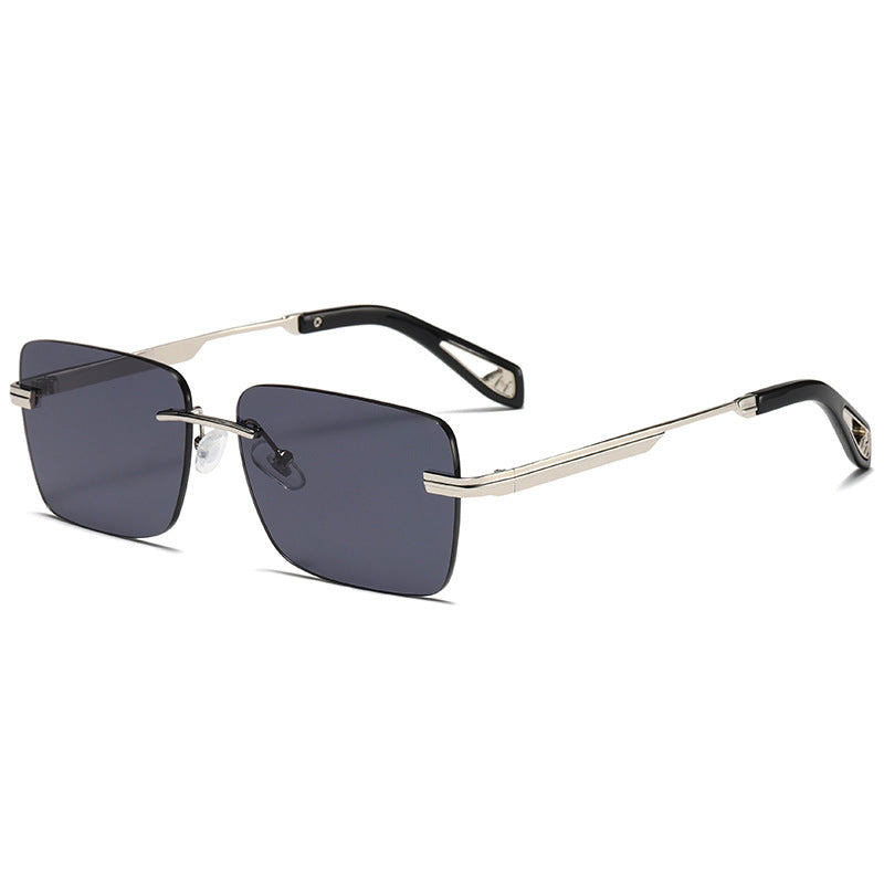 Frameless Square Sunglasses Retro