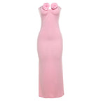 Flower Tube Top Fashion Women Dress